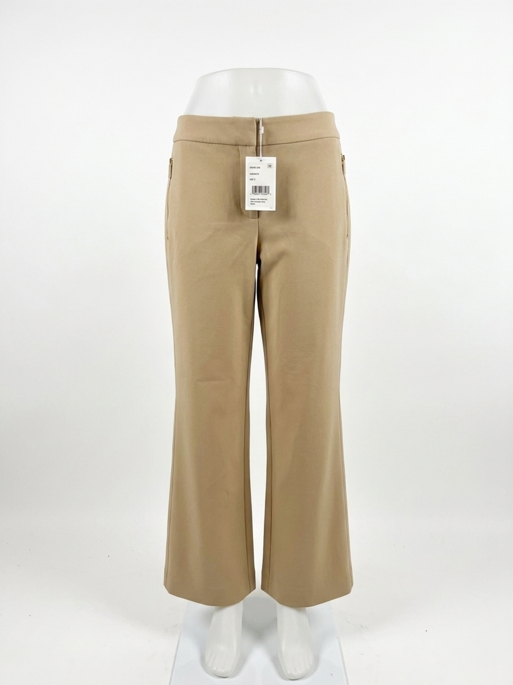 NEW LAFAYETTE 148 manhattan pant zip pocket wide leg in camel
